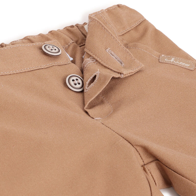 Boys Light Brown Solid Trouser image number 2